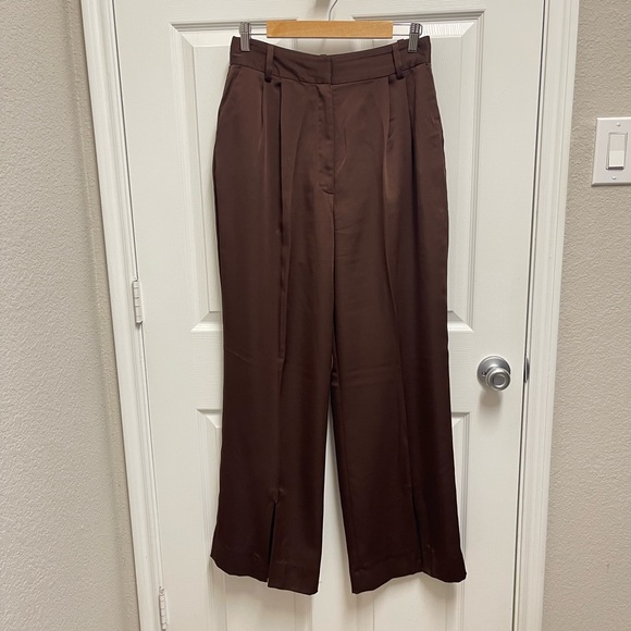 Favorite Daughter Pants - Favorite Daughter Brown High Rise Trousers